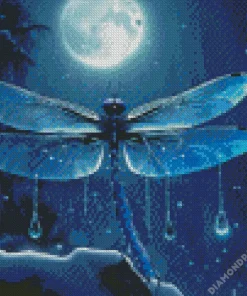 Blue Dragonfly Diamond Painting
