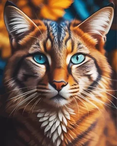 Blue Eyed Caracal Diamond Painting