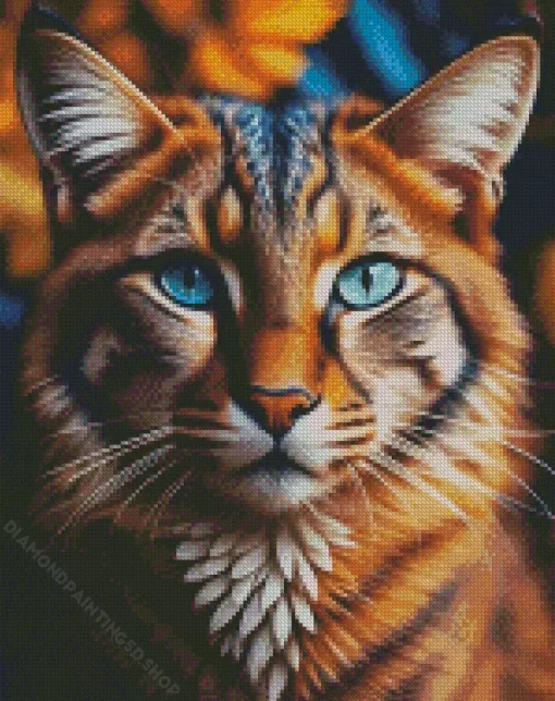 Blue Eyed Caracal Diamond Painting