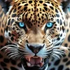 Blue Eyed Leopard Diamond Painting