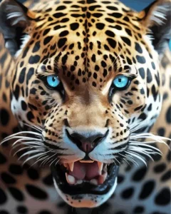 Blue Eyed Leopard Diamond Painting