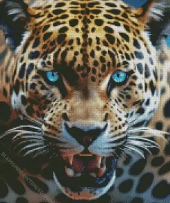 Blue Eyed Leopard Diamond Painting