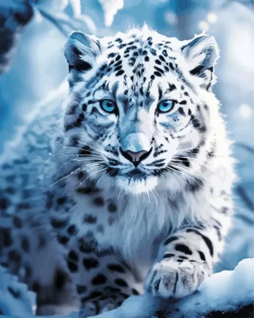 Snow Leopard Diamond Painting