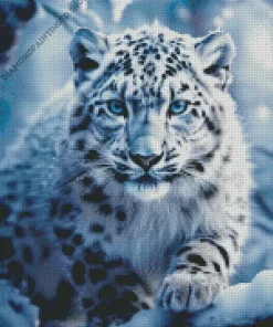 Snow Leopard Diamond Painting