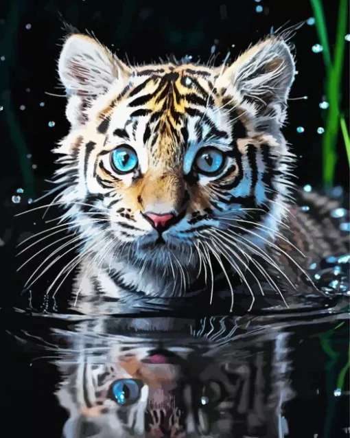 Tiger Cub Diamond Painting