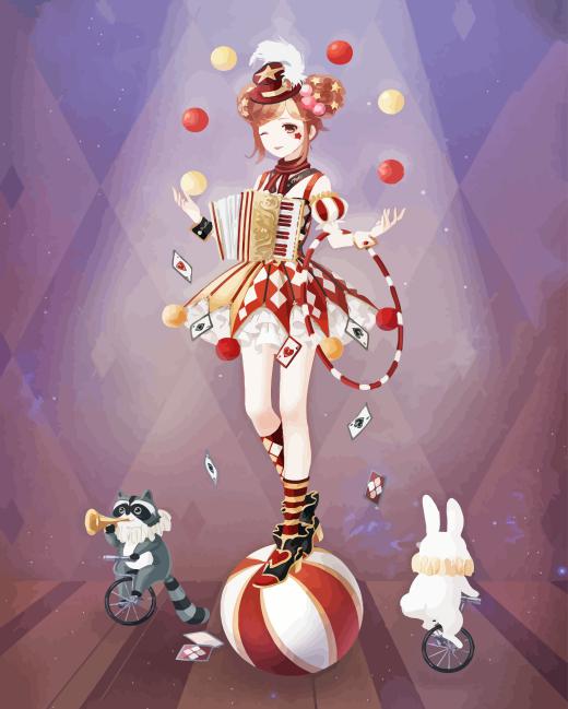 jugglers Diamond With Numbers Jugglers Diamond Painting