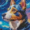 Dog Starry Night Diamond Painting