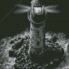 Black Lighthouse Diamond Painting