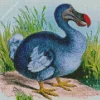 Blue Dodo Bird Diamond Painting