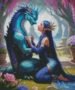 Dragons In Love Diamond Painting