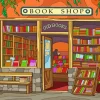 Illustration Book Shop Diamond Painting