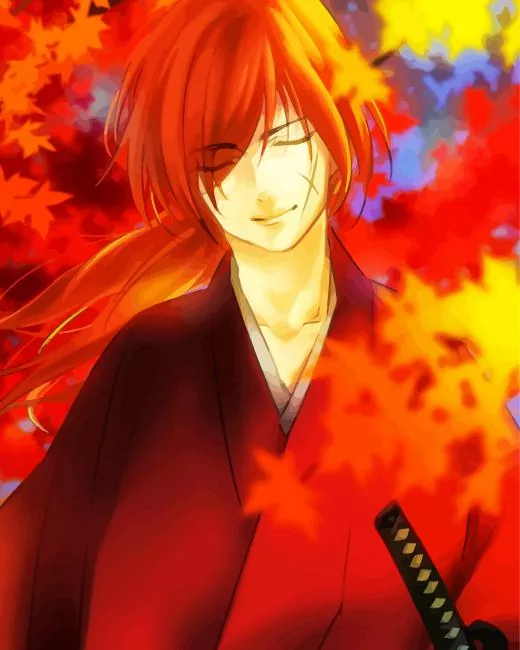 Kenshin Himura Diamond By Numbers Kenshin Himura Diamond Painting