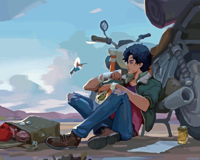 Megalo Box Diamond With Numbers Megalo Box Anime Diamond Painting