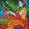 Mexican Fruit Seller Diamond Painting
