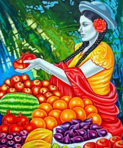 Mexican Fruit Seller Diamond Painting