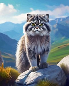 Pallas Cat Diamond Painting