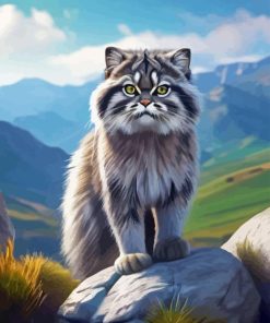 Pallas Cat Diamond Painting