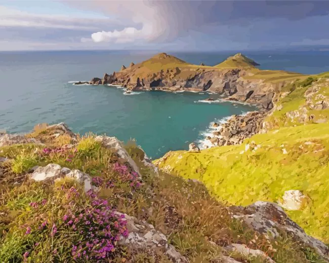 The Rumps Port Isaac diamond by numbers The Rumps Port Diamond Painting