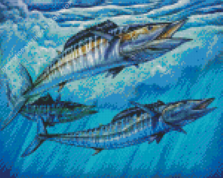 Wahoo fish Diamond Dotz Wahoo Fish Diamond Painting