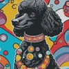 Black Poodle Dog Diamond Painting