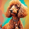 Brown Poodle Diamond Painting