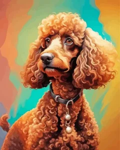 Brown Poodle Diamond Painting