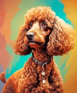 Brown Poodle Diamond Painting