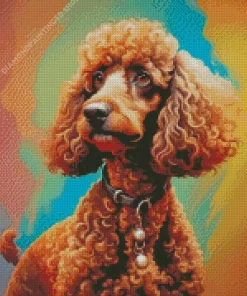 Brown Poodle Diamond Painting