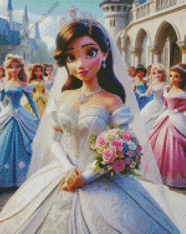 aesthetic disney bride Diamond Dotz Disney Bride Diamond Painting
