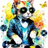 Aesthetic Dj Cat Diamond Painting