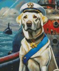 Dog Admiral Art Diamond Painting