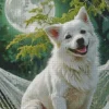 Dog In A Hammock Diamond Painting