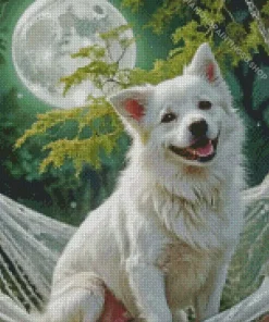 Dog In A Hammock Diamond Painting