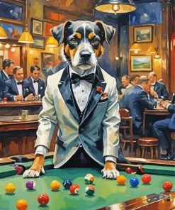 Dog In Tuxedo Diamond Painting