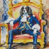 Aesthetic Dog King Diamond Painting