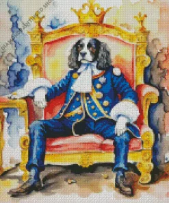Aesthetic Dog King Diamond Painting