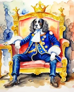 Aesthetic Dog King Diamond Painting