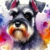 Aesthetic Dog Schnauzer Diamond Painting