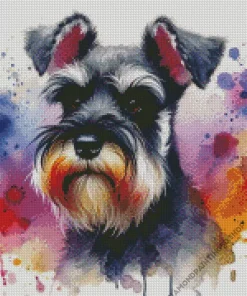 Aesthetic Dog Schnauzer Diamond Painting