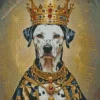 Dog With A Crown Diamond Painting
