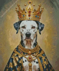 Dog With A Crown Diamond Painting