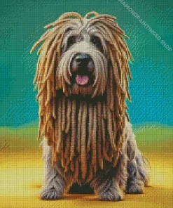 Dog With Dreads Diamond Painting