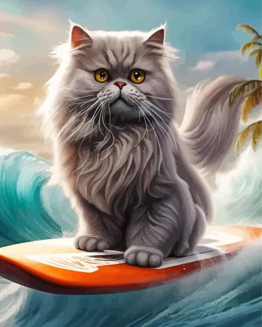 aesthetic grey persian cat Diamond Paintings Grey Persian Cat Diamond Painting