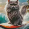 Grey Persian Cat Diamond Painting