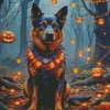 Halloween Dog Art Diamond Painting