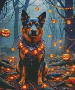 Halloween Dog Art Diamond Painting