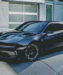 Black Dodge Charger Diamond Painting
