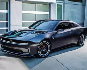 Black Dodge Charger Diamond Painting