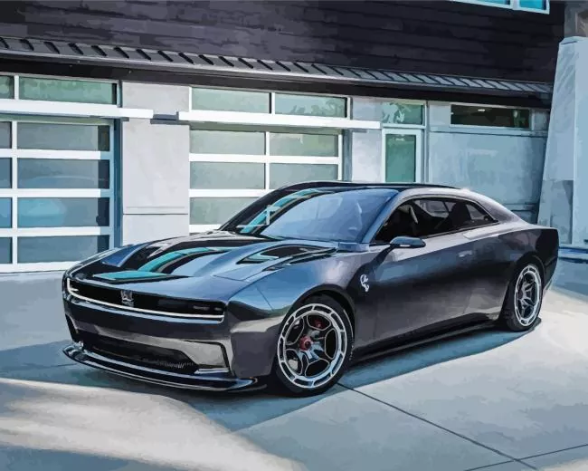 black dodge charger daytona 2016 Diamond Paints Dodge Charger Daytona Diamond Painting