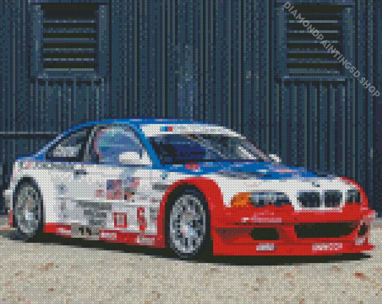 bmw race car Diamond By Numbers Bmw Race Car Diamond Painting